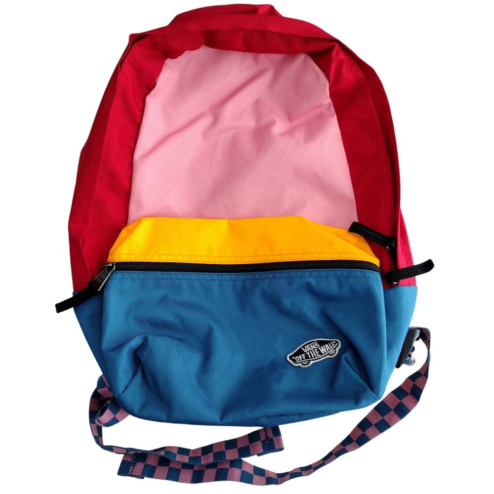 Vans Colorful Colorblock Backpack Bookbag